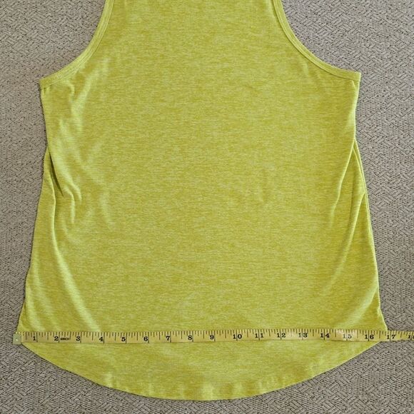 Calia Lustralux Light Green Heather Cutaway Athletic Tank Top - Size XS - Picture 8 of 10